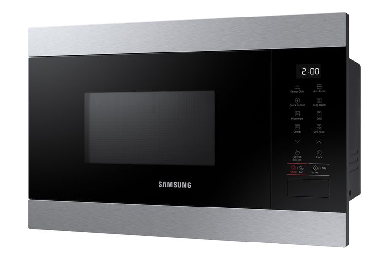 Samsung-MG22M8274CT-Forno-Microonde-con-Grill-Capacita--22-Litri-Potenza-1300W-Piatto-Doratore-Sensore-Smart-Moisture-Modalita--Standby-Touch-Controllo-Nero-Acciaio-Inossidabile