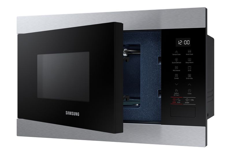 Samsung-MG22M8274CT-Forno-Microonde-con-Grill-Capacita--22-Litri-Potenza-1300W-Piatto-Doratore-Sensore-Smart-Moisture-Modalita--Standby-Touch-Controllo-Nero-Acciaio-Inossidabile