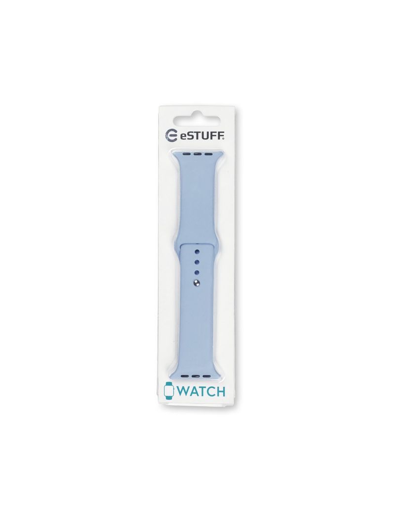 eSTUFF-ES660147-accessorio-indossabile-intelligente-Band-Blu-Silicone--Apple-Watch-Silicone-Strap---Color--Sky-Blue.-Wid