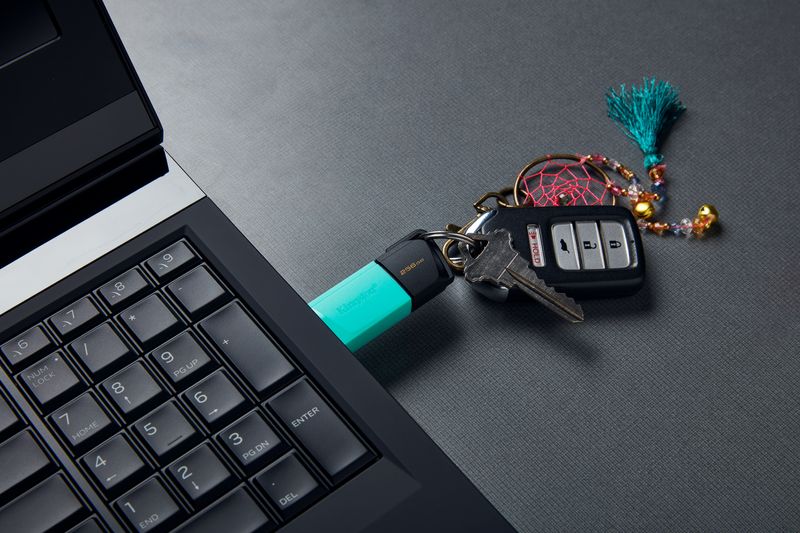 Kingston-Technology-DataTraveler-Exodia-M-unita-flash-USB-256-GB-USB-tipo-A-3.2-Gen-1--3.1-Gen-1--Nero-Turchese