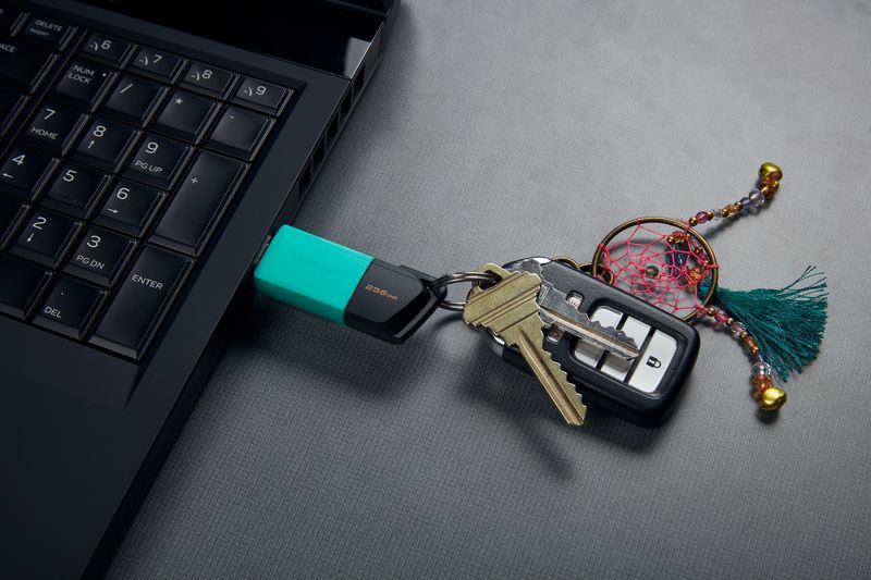 Kingston-Technology-DataTraveler-Exodia-M-unita-flash-USB-256-GB-USB-tipo-A-3.2-Gen-1--3.1-Gen-1--Nero-Turchese