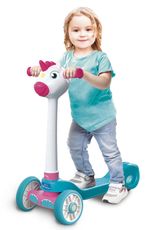 Clementoni-Action--Reaction---Baby-Unicorn-Push-Scooter