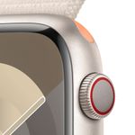 Apple-Watch-Series-9-GPS---Cellular-Cassa-45mm-in-Alluminio-Galassia-con-Cinturino-Sport-Loop-Galassia