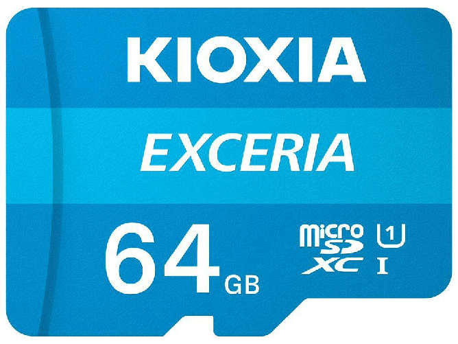 Kioxia-Exceria-64-GB-MicroSDXC-UHS-I-Classe-10--Kioxia-64GB-Exceria-U1-Class-10-microSD-