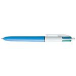 BIC 4 Colours Nero, Blu, Verde, Rosso Penna a sfera retrattile a clip Medio 1 pz