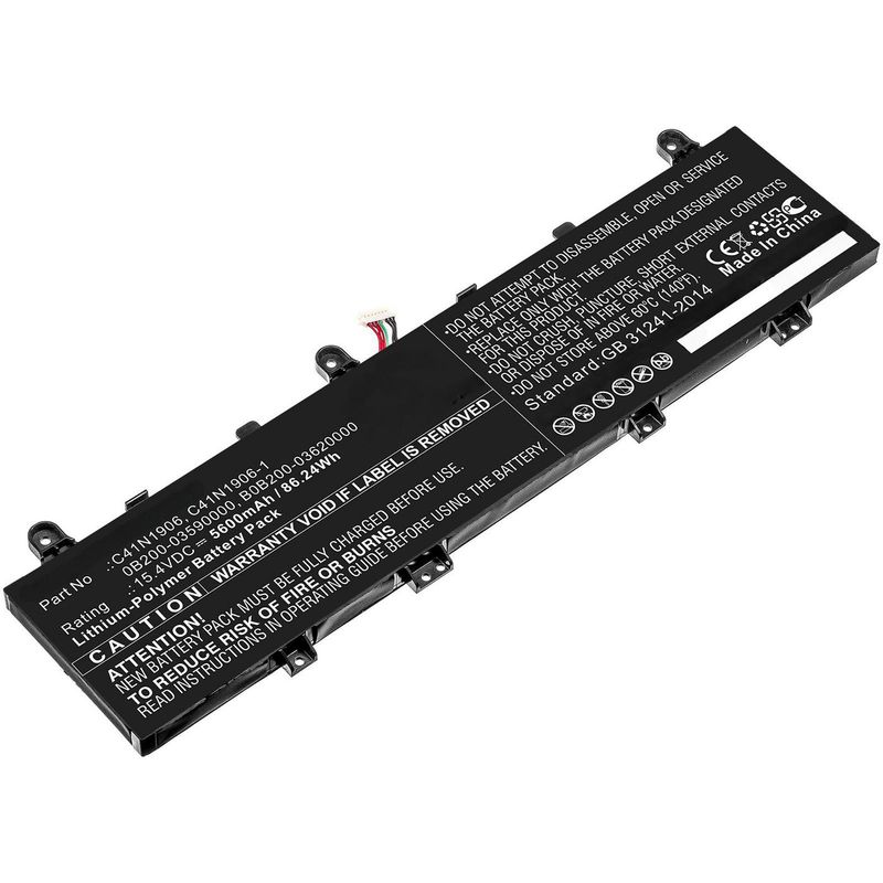 CoreParts-MBXAS-BA0285-ricambio-per-laptop-Batteria--Laptop-Battery-for-Asus---86.24Wh-Li-Polymer-15.4V---5600mAh-for-As