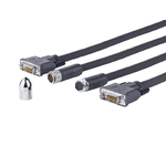 Vivolink PRODVICW15 cavo DVI 15 m DVI-D Nero (PRO DVI-D CROSS WALL CABLE - . - Warranty: 144M)