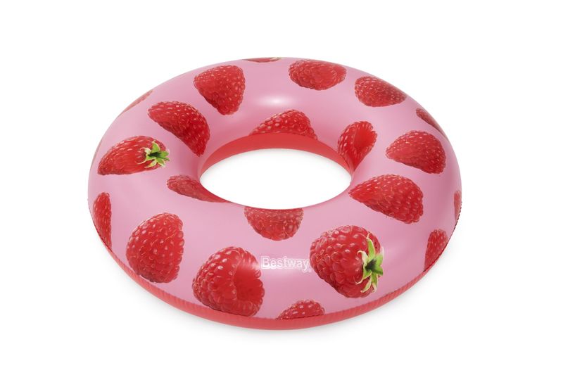 Bestway-36231-galleggiante-da-piscina-e-da-spiaggia-Rosa-Rosso-Immagine-PVC-Anello-di-nuoto