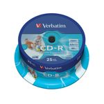 Verbatim CD-R AZO Wide Inkjet Printable 700 MB 52x 25 pz