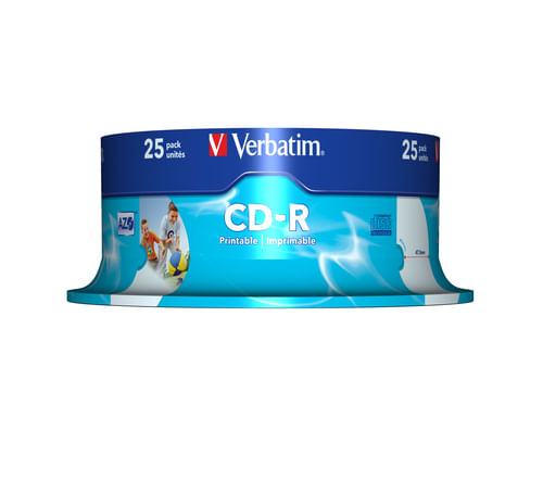 Verbatim-CD-R-AZO-Wide-Inkjet-Printable-700-MB-25-pz