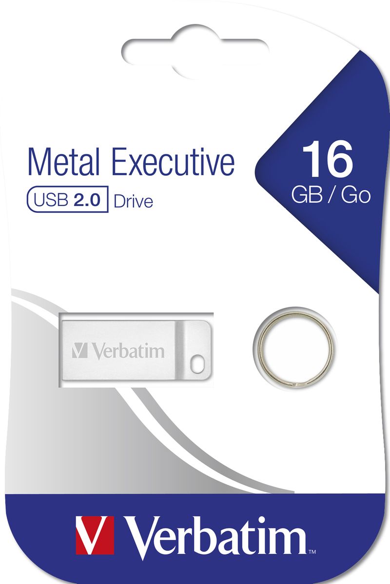 Verbatim-Metal-Executive---Memoria-USB-da-16-GB---Argento