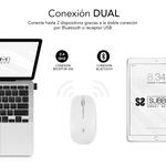 Subblim-Dual-Flat-Mouse---Doppia-Connessione---Clic-Silenzioso---Batteria-Ricaricabile---Rotella-in-Silicone---Precision