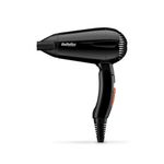 Babyliss 5344E Asciugacapelli da Viaggio 2000W Leggero e Compatto con Manico Pieghevole Doppio Voltaggio Nero