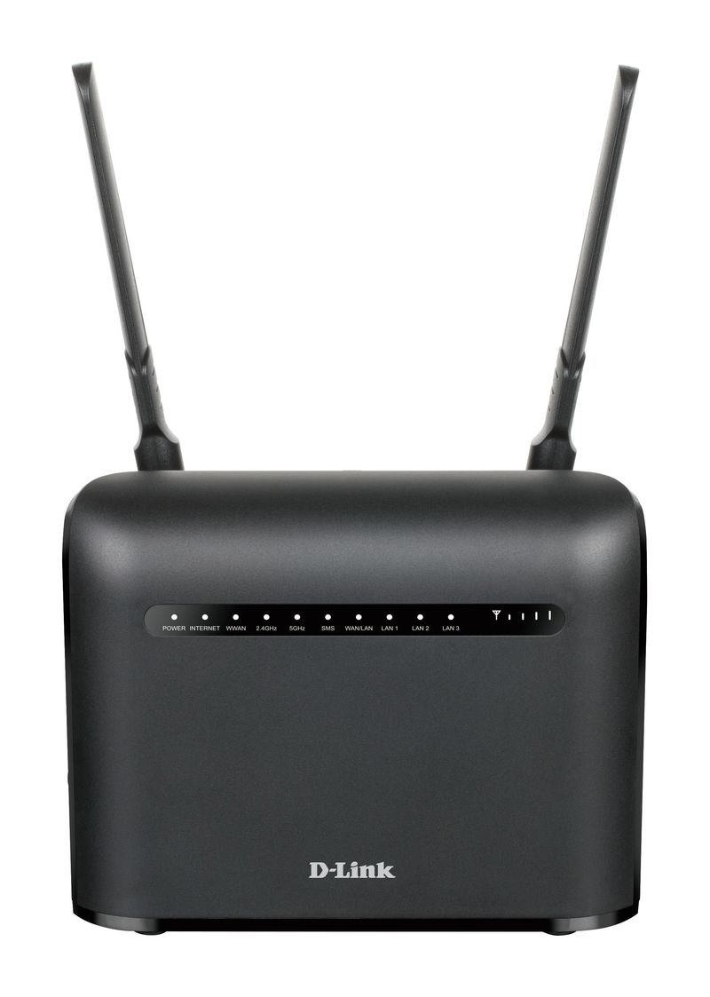 D-Link-AC1200-router-wireless-Gigabit-Ethernet-Dual-band--2.4-GHz-5-GHz--4G-Nero