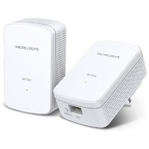 Mercusys TP-Link MP500 KIT adattatore di rete PowerLine 1000 Mbit/s Collegamento ethernet LAN Bianco 1 pz