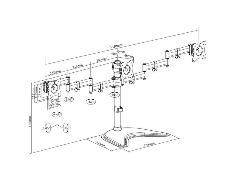 Multibrackets-3392-supporto-da-tavolo-per-Tv-a-schermo-piatto-686-cm--27--Nero-Scrivania