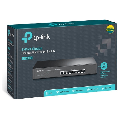 TP-Link-TL-SG1008-switch-di-rete-Non-gestito-Gigabit-Ethernet--10-100-1000--Nero