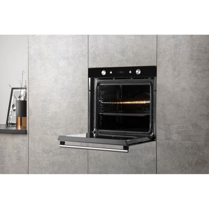 Hotpoint-FI6-864-SH-IX-HA-73-L-3650-W-A--Nero-Acciaio-inossidabile