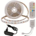 Optonica Kit striscia led adesiva rgb 36w 12 volt ip20 lunghezza 5 metri con controller