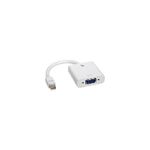 V7 Adaptador blanco de vídeo con conector Mini DisplayPort macho a VGA hembra