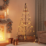 vidaXL Albero di Natale Decorativo in Metallo Nero 180 cm