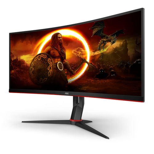 AOC-G2-CU34G2X-BK-LED-display-864-cm--34--3440-x-1440-Pixel-Quad-HD-Nero-Rosso