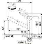 Franke-Orbit-Doccia-Inox-satinato