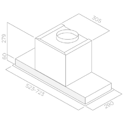 Elica-Hidden-IX-A-90-Integrato-Acciaio-inossidabile-475-m³-h