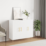 VidaXL Credenza Bianca 90x34x80 cm in Legno ingegnerizzato