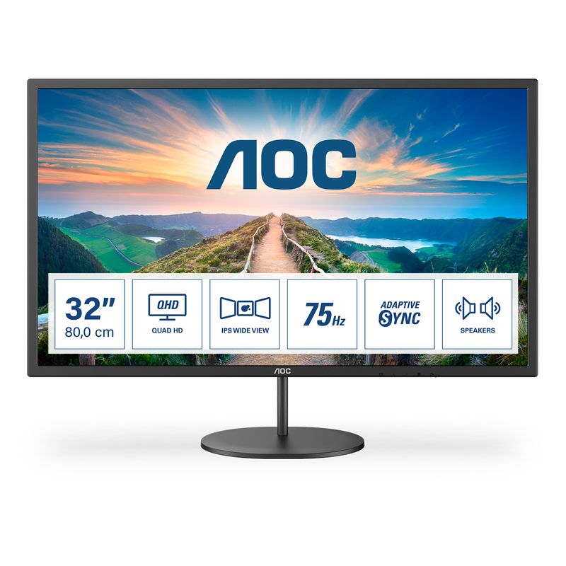 AOC-V4-Q32V4-Monitor-PC-80-cm--31.5--2560-x-1440-Pixel-2K-Ultra-HD-LED-Nero