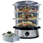 Russell Hobbs 19270-56 pentola a vapore 3 cestello/i Libera installazione 800 W Nero, Acciaio inox