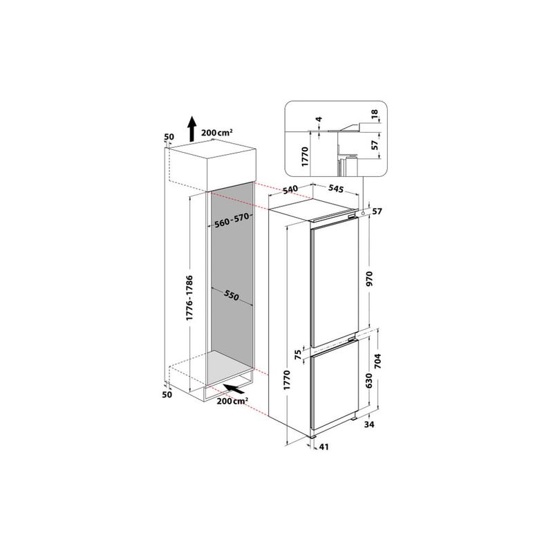 Hotpoint-BCB-7030-D1-Da-incasso-273-L-F-Bianco