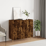 VidaXL Credenza Rovere Fumo 90x34x80 cm in Legno ingegnerizzato