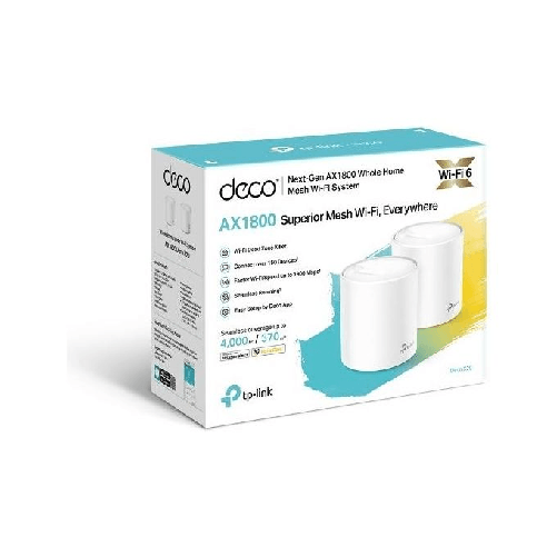 TP-Link-Deco-X20--2-pack--Dual-band--2.4-GHz-5-GHz--Wi-Fi-5--802.11ac--Bianco-Interno