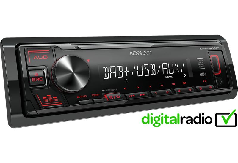 Kenwood-KMM-DAB307AO-Ricevitore-multimediale-per-auto-Nero-200-W