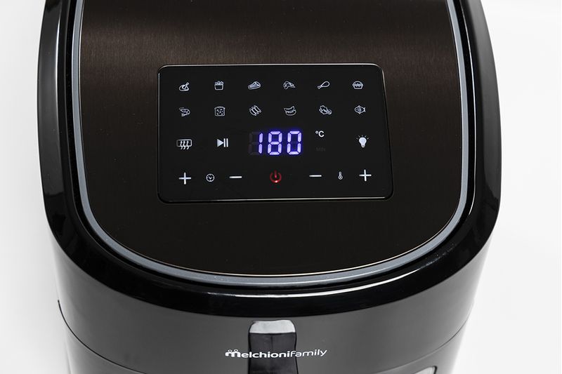 Melchioni-Family-GAIA-Friggitrice-ad-Aria-8L-25kg-1800W-con-finestra-trasperente-50-200°C-timer-60-min