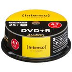 Intenso DVD+R 4.7GB, Printable, 16x 4,7 GB 25 pz