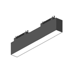 Sistema Binario Piatto Arca Metallo Nero Led 13W 4000K Luce Naturale