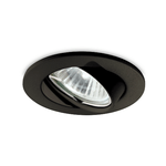 Faretto Ad Incasso Swing Metallo Nero 1 Luce Gu10