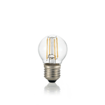 10 Lampadine Led Sfera E27 4 Watt 2700 K 410 Lm Trasparente