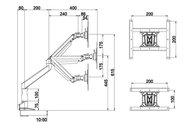 Multibrackets-7093-supporto-da-tavolo-per-Tv-a-schermo-piatto-965-cm--38--Nero-Scrivania