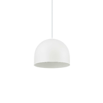 Sospensione Industrial-Minimal Tall Metallo Bianco 1 Luce E27