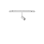 Faretto Binario Singolo Ego Alluminio Bianco 1 Luce 3W 3000K Luce Calda 1-10V