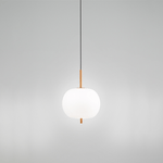 Lampadario In Metallo Contemporaneo Cirro Bianco Led Diffusore Ovale