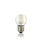 10 Lampadine Led Sfera E27 4 Watt 4000 K 450 Lm H. 7,5 Trasparente