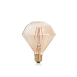 10 Lampadine Led Diamond E27 4 Watt 2200 K 380 Lm Vintage Ambra