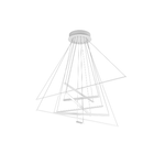 Sospensione Moderna Dna Alluminio Bianco Led 80W