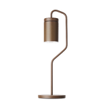 Lampada Da Tavolo Da Esterno Ricaricabile Magnet Moderna Alluminio Corten Led