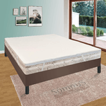 Qualydorm  Topper Correttore Materasso 120x190 in Memory Una Piazza e Mezza Ortopedico Ipoallergenico Made in Italy 120x190 cm H4