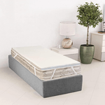 Qualydorm  Topper Correttore Materasso Singolo Memory 80x190 H4 Ortopedico Rigidità Media  Made in Italy Oeko-Tex